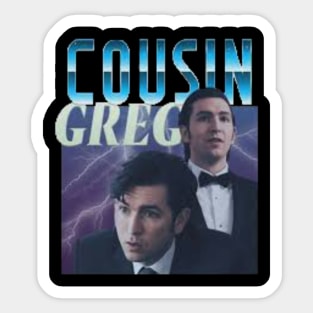 Cousin greg//Retro for fans Sticker